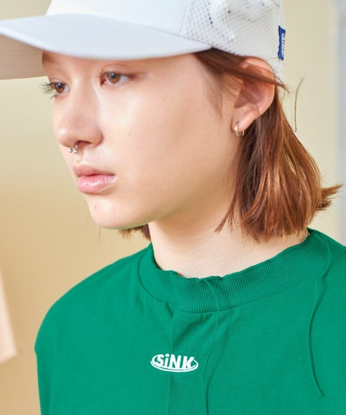 SINK kotohayokozawa（シンク コトハヨコザワ）の「OUR LONG SLEEVE T（Tシャツ/カットソー・レディース・ホワイト/グレー/グリーン・M/L）」の9枚目の写真