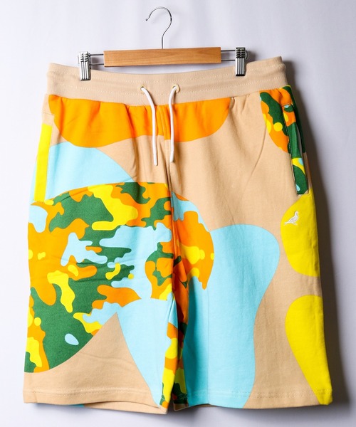 staple（ステイプル）の「STAPLE 迷彩柄 スウェットハーフパンツ（スウェットパンツ・メンズ・カーキ・S/2XL/XL/M/L）」の2枚目の写真