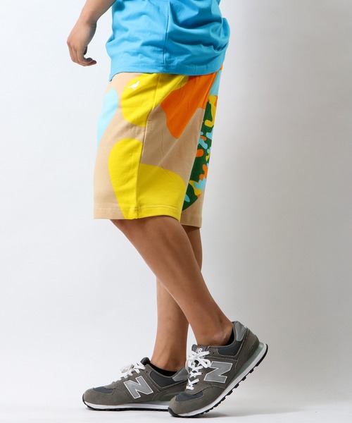 staple（ステイプル）の「STAPLE 迷彩柄 スウェットハーフパンツ（スウェットパンツ・メンズ・カーキ・S/2XL/XL/M/L）」の9枚目の写真