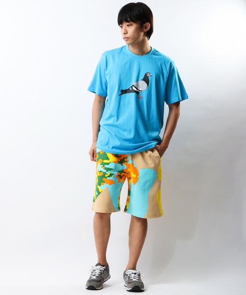 staple（ステイプル）の「STAPLE 迷彩柄 スウェットハーフパンツ（スウェットパンツ・メンズ・カーキ・S/2XL/XL/M/L）」の11枚目の写真
