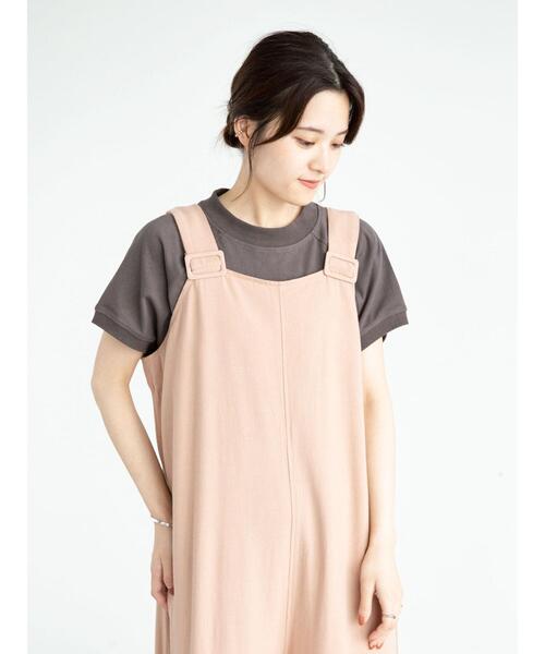 Sugar spoon（シュガースプーン）の「・SUGAR SPOON リネンワイドサロペットパンツ＊（サロペット/オーバーオール・レディース・チャコールグレー/ベージュ/グレー/ピンク・FREE）」の20枚目の写真