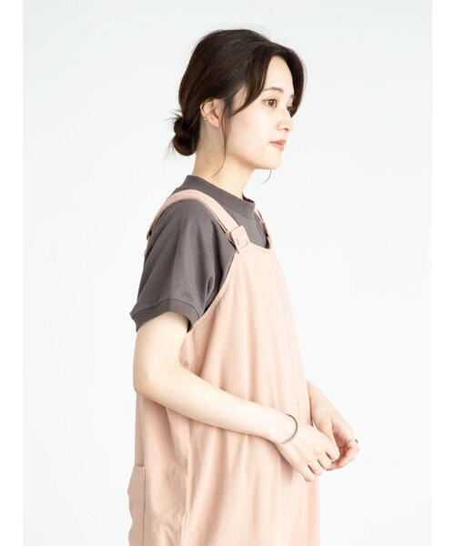Sugar spoon（シュガースプーン）の「・SUGAR SPOON リネンワイドサロペットパンツ＊（サロペット/オーバーオール・レディース・チャコールグレー/ベージュ/グレー/ピンク・FREE）」の19枚目の写真