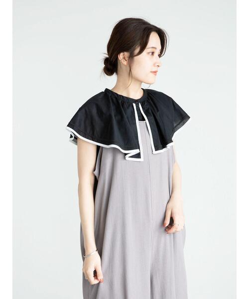 Sugar spoon（シュガースプーン）の「・SUGAR SPOON リネンワイドサロペットパンツ＊（サロペット/オーバーオール・レディース・チャコールグレー/ベージュ/グレー/ピンク・FREE）」の14枚目の写真