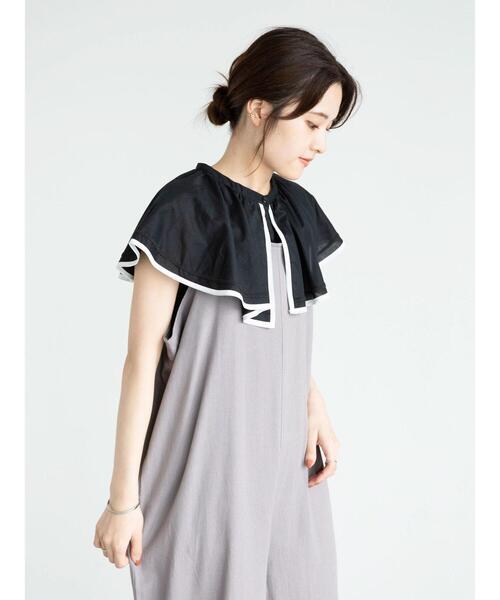 Sugar spoon（シュガースプーン）の「・SUGAR SPOON リネンワイドサロペットパンツ＊（サロペット/オーバーオール・レディース・チャコールグレー/ベージュ/グレー/ピンク・FREE）」の13枚目の写真