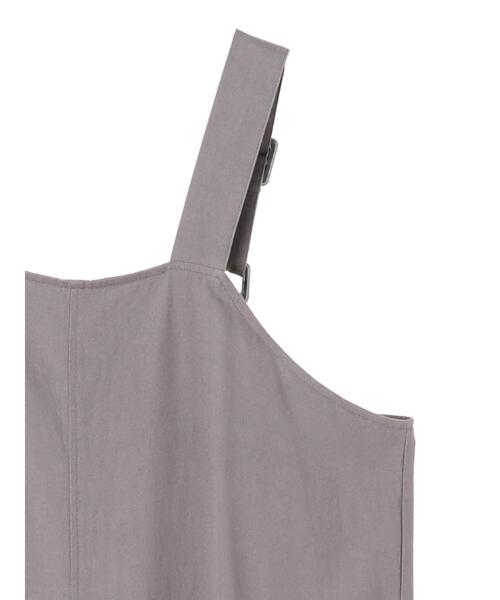 Sugar spoon（シュガースプーン）の「・SUGAR SPOON リネンワイドサロペットパンツ＊（サロペット/オーバーオール・レディース・チャコールグレー/ベージュ/グレー/ピンク・FREE）」の10枚目の写真