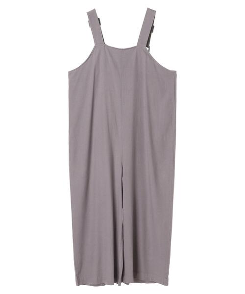 Sugar spoon（シュガースプーン）の「・SUGAR SPOON リネンワイドサロペットパンツ＊（サロペット/オーバーオール・レディース・チャコールグレー/ベージュ/グレー/ピンク・FREE）」の8枚目の写真