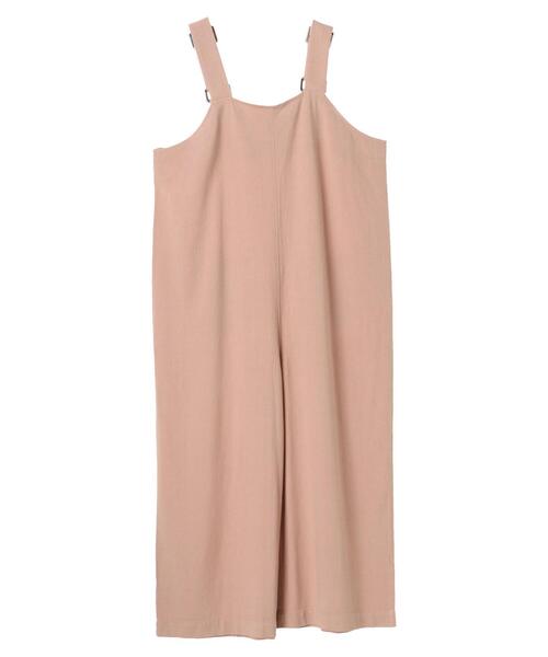 Sugar spoon（シュガースプーン）の「・SUGAR SPOON リネンワイドサロペットパンツ＊（サロペット/オーバーオール・レディース・チャコールグレー/ベージュ/グレー/ピンク・FREE）」の6枚目の写真