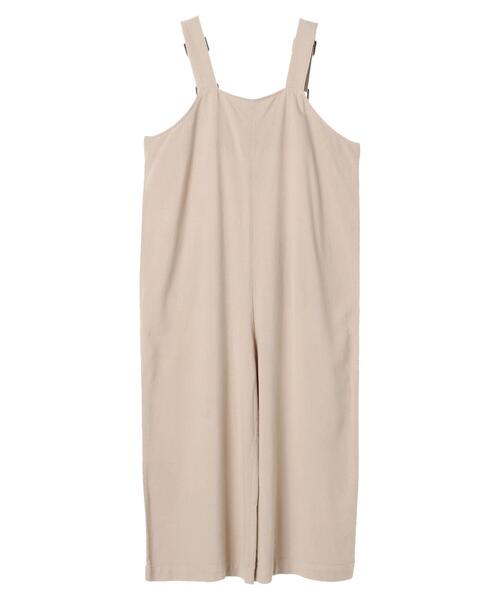 Sugar spoon（シュガースプーン）の「・SUGAR SPOON リネンワイドサロペットパンツ＊（サロペット/オーバーオール・レディース・チャコールグレー/ベージュ/グレー/ピンク・FREE）」の5枚目の写真