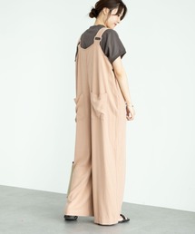 Sugar spoon | ・SUGAR SPOON リネンワイドサロペットパンツ＊(サロペット/オーバーオール)