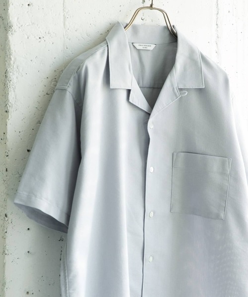 URBAN RESEARCH DOORS(アーバンリサーチドアーズ)の「ドライパナマオープンカラーシャツ(シャツ/ブラウス・メンズ・ライトブルー/ネイビー/ブラウン/ホワイト系その他・40/38)」の16枚目の写真