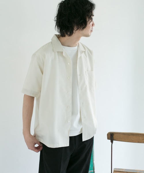 URBAN RESEARCH DOORS(アーバンリサーチドアーズ)の「ドライパナマオープンカラーシャツ(シャツ/ブラウス・メンズ・ライトブルー/ネイビー/ブラウン/ホワイト系その他・40/38)」の22枚目の写真