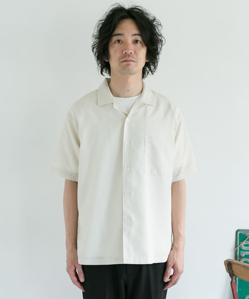 URBAN RESEARCH DOORS(アーバンリサーチドアーズ)の「ドライパナマオープンカラーシャツ(シャツ/ブラウス・メンズ・ライトブルー/ネイビー/ブラウン/ホワイト系その他・40/38)」の12枚目の写真