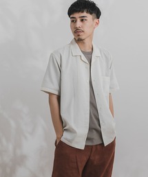 ドライパナマオープンカラーシャツ