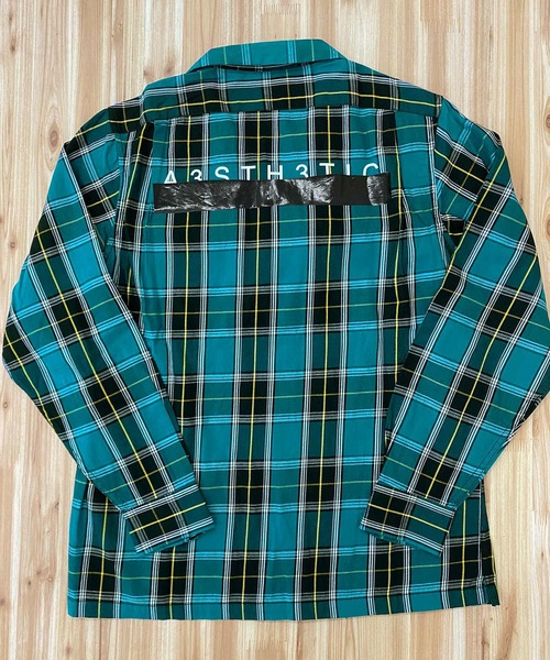 DIESEL（ディーゼル）の「ベルクロワッペン バックロゴチェックシャツ「S-TAKESHI」（シャツ/ブラウス・メンズ・オレンジ/グリーン・S/M/L/XL/XXL）」の9枚目の写真