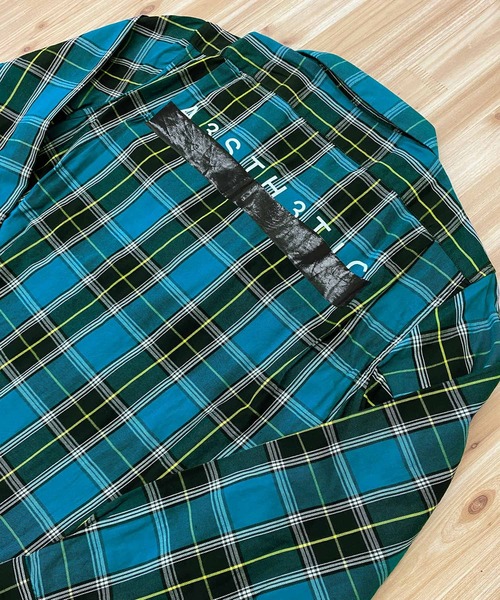 DIESEL（ディーゼル）の「ベルクロワッペン バックロゴチェックシャツ「S-TAKESHI」（シャツ/ブラウス・メンズ・オレンジ/グリーン・S/M/L/XL/XXL）」の10枚目の写真