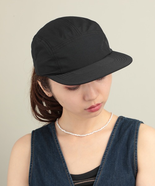 United Athle（ユナイテッドアスレ）の「【United Athle】ユニセックスで楽しめる！つば広ナイロンジェットキャップ 撥水加工 9672※（キャップ・メンズ・ブラック/ネイビー/サンドベージュ/オリーブ・FREE）」の2枚目の写真