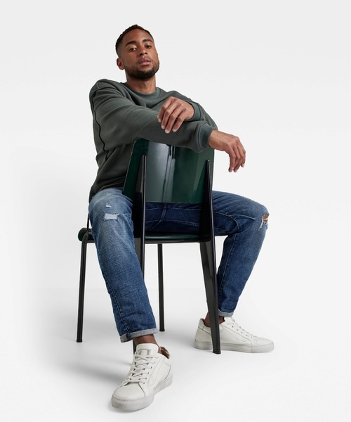 G-STAR（ジースター）の「TAPE MESH SWEATER/スウェット/ビッグシルエット（スウェット・メンズ・グレー系その他・SMALL/MEDIUM/LARGE/X-LARGE/X-SMALL）」の6枚目の写真