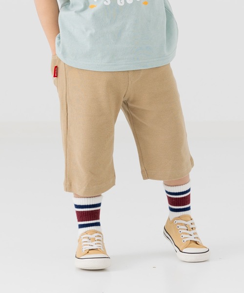 EDWIN（エドウィン）の「EDWIN / エドウイン ストレッチハーフパンツ（その他パンツ・キッズ・カーキ/ブラック/オフホワイト/ミント/レッド/ピンク/ネイビー/ベージュ/サックスブルー/グレー/マスタード/オレンジ系その他/パープル/モカ/ブルー/ホワイト/ライトブルー・100cm/130cm/110cm/120cm/95cm/80ｃｍ/95㎝/90cm）」の6枚目の写真