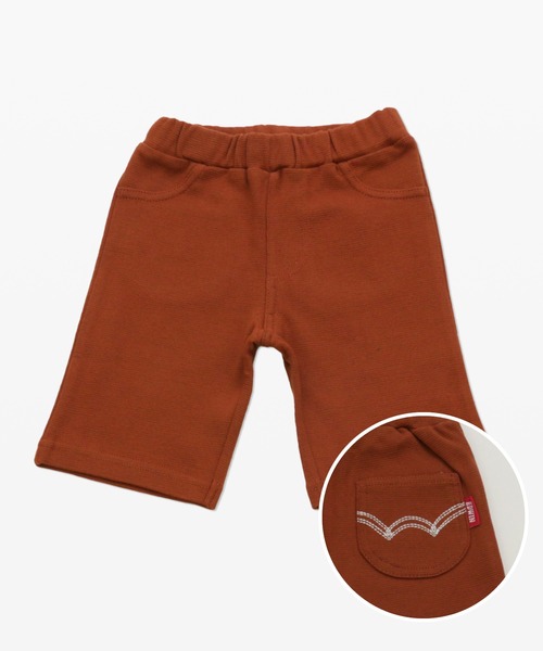 EDWIN（エドウィン）の「EDWIN / エドウイン ストレッチハーフパンツ（その他パンツ・キッズ・カーキ/ブラック/オフホワイト/ミント/レッド/ピンク/ネイビー/ベージュ/サックスブルー/グレー/マスタード/オレンジ系その他/パープル/モカ/ブルー/ホワイト/ライトブルー・100cm/130cm/110cm/120cm/95cm/80ｃｍ/95㎝/90cm）」の16枚目の写真