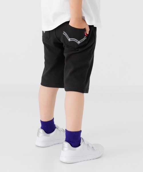 EDWIN（エドウィン）の「EDWIN / エドウイン ストレッチハーフパンツ（その他パンツ・キッズ・カーキ/ブラック/オフホワイト/ミント/レッド/ピンク/ネイビー/ベージュ/サックスブルー/グレー/マスタード/オレンジ系その他/パープル/モカ/ブルー/ホワイト/ライトブルー・100cm/130cm/110cm/120cm/95cm/80ｃｍ/95㎝/90cm）」の3枚目の写真