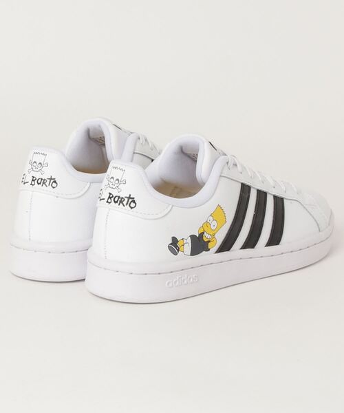 adidas（アディダス）の「グランドコート [Grand Court] アディダス（スニーカー・メンズ・ホワイト系その他/ホワイト×ブラック/チャコールグレー・27.0cm/25.5cm/28.5cm/29.0cm/24.5cm/26.5cm/27.5cm/26.0cm/28.0cm/25.0cm/23.5cm/24.0cm/22.5cm/23.0cm）」の8枚目の写真