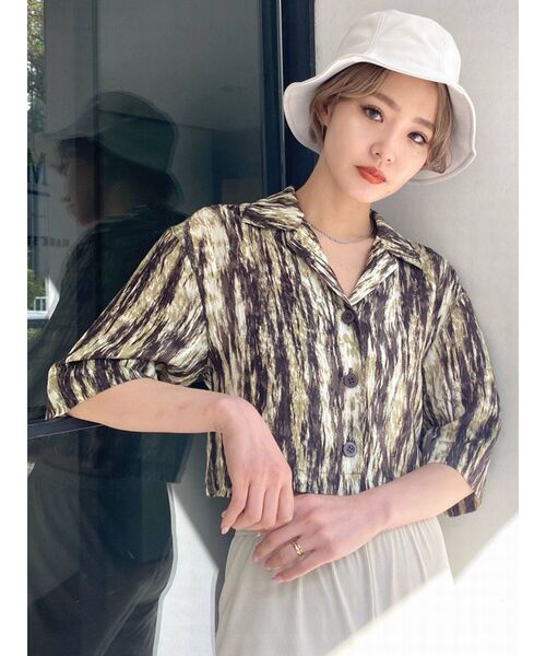 EMODA（エモダ）の「ギャザーワイドバケットハット（ハット・レディース・ホワイト/ブラック・FREE）」の13枚目の写真