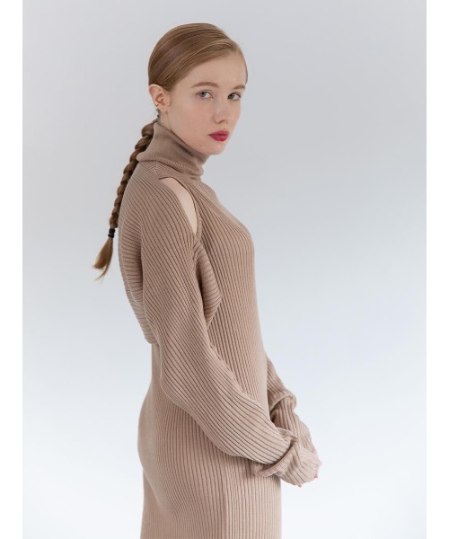 Ayla（アイラ）の「arm knit set onepiece（ワンピース・レディース・ブラック/ベージュ・FREE）」の19枚目の写真
