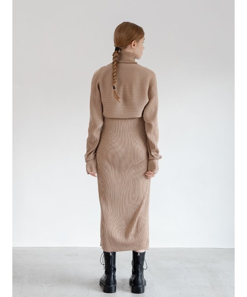 Ayla（アイラ）の「arm knit set onepiece（ワンピース・レディース・ブラック/ベージュ・FREE）」の11枚目の写真