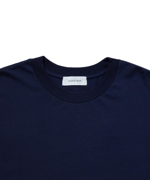 ADAM ET ROPE'（アダムエロペ）の「ハイツイストハーフスリーブC/N（Tシャツ/カットソー・メンズ・ホワイト/ブラウン/ネイビー・S/M/L）」の10枚目の写真