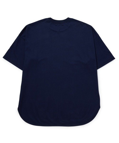 ADAM ET ROPE'（アダムエロペ）の「ハイツイストハーフスリーブC/N（Tシャツ/カットソー・メンズ・ホワイト/ブラウン/ネイビー・S/M/L）」の9枚目の写真