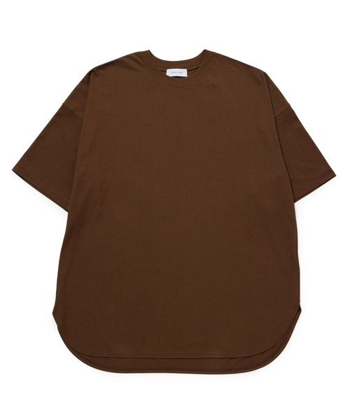 ADAM ET ROPE'（アダムエロペ）の「ハイツイストハーフスリーブC/N（Tシャツ/カットソー・メンズ・ホワイト/ブラウン/ネイビー・S/M/L）」の7枚目の写真