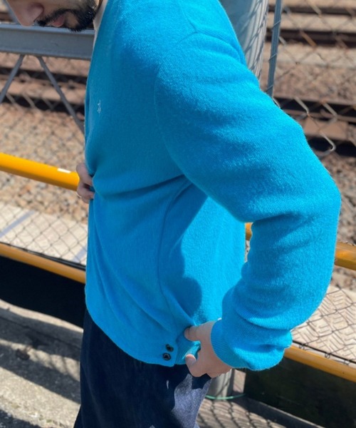 Munsingwear Grand-Slam（マンシングウェア　グランドスラム）の「ペンギン バイ マンシングウェア リンクスカーディガン メンズ ユニセックス ウェア スポーツウェア ゴルフ（カーディガン/ボレロ・メンズ・ネイビー/グレー/ブルー・M/XXL/L/XL）」の13枚目の写真