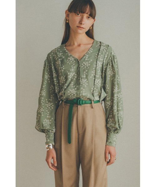 シャツ/ブラウス(長袖/七分) CLANE - CLANE STRIPE FLOWER EMBROIDERY TOPS SLOBE IENA（スローブイエナ）の「【CLANE/クラネ】STRIPE