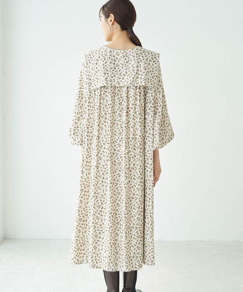 ROPE' PICNIC（ロペピクニック）の「セーラーカラー付ワンピース（ワンピース・レディース・ブラック/ホワイト・38）」の5枚目の写真