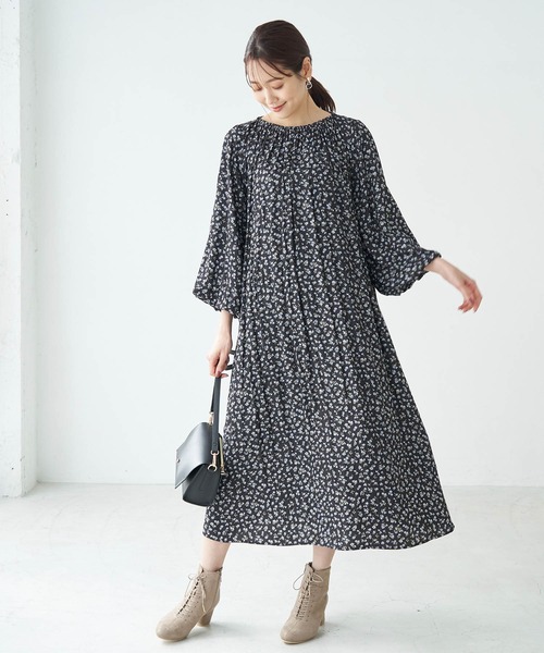 ROPE' PICNIC（ロペピクニック）の「セーラーカラー付ワンピース（ワンピース・レディース・ブラック/ホワイト・38）」の3枚目の写真