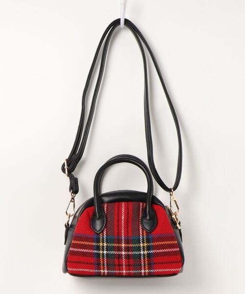 cache cache（カシュ カシュ）の「カシュカシュ cachecache / 2wayナノサイズボストンバッグ（ショルダーバッグ・レディース・レッド/アイボリー/キャメル・FREE）」の3枚目の写真