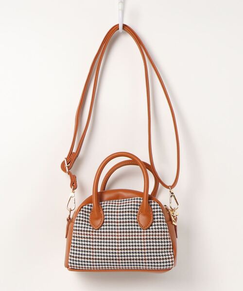 cache cache（カシュ カシュ）の「カシュカシュ cachecache / 2wayナノサイズボストンバッグ（ショルダーバッグ・レディース・レッド/アイボリー/キャメル・FREE）」の8枚目の写真