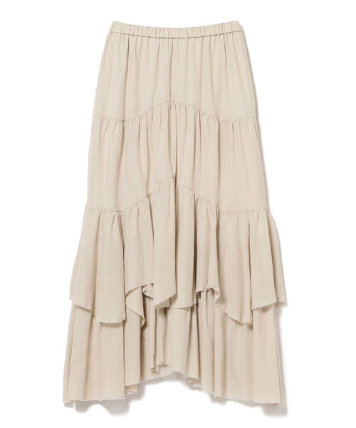 B:MING by BEAMS（ビーミングバイビームス）の「B:MING by BEAMS / イレヘム ティアード スカート 21AW（スカート・レディース・ベージュ/カーキ/アイボリー・SMALL/MEDIUM）」の18枚目の写真