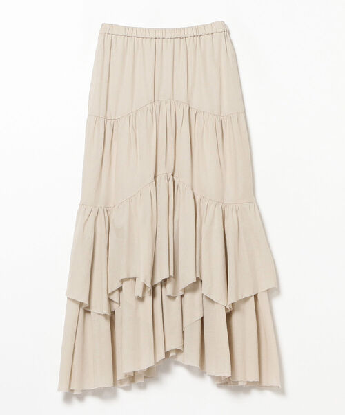B:MING by BEAMS（ビーミングバイビームス）の「B:MING by BEAMS / イレヘム ティアード スカート 21AW（スカート・レディース・ベージュ/カーキ/アイボリー・SMALL/MEDIUM）」の20枚目の写真
