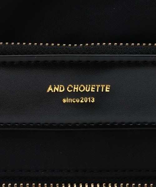 & chouette(アンドシュエット)の「A4対応ナイロンリュック(バックパック/リュック・レディース・ブラック/ブラウン/オフホワイト・FREE)」の6枚目の写真