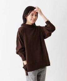 SHOO・LA・RUE | ◆【S-LL/USAコットン】モックネックスウェット(スウェット)