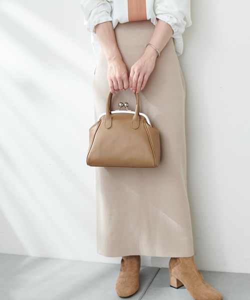 maison-vincent(メゾンヴァンサン)の「【Maison Vincent】がま口ショルダーバッグ(トートバッグ・レディース・ブラック/グレー系その他・FREE)」の12枚目の写真