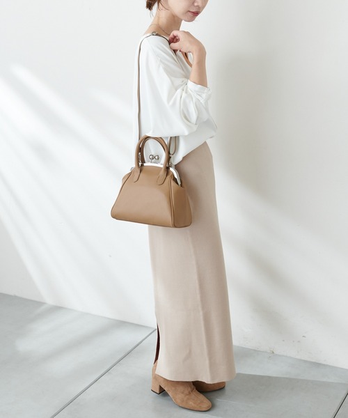 maison-vincent(メゾンヴァンサン)の「【Maison Vincent】がま口ショルダーバッグ(トートバッグ・レディース・ブラック/グレー系その他・FREE)」の13枚目の写真
