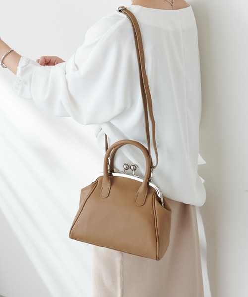 maison-vincent(メゾンヴァンサン)の「【Maison Vincent】がま口ショルダーバッグ(トートバッグ・レディース・ブラック/グレー系その他・FREE)」の11枚目の写真