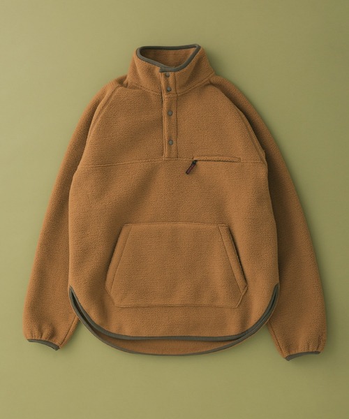 EKAL（エカル）の「『別注』GRAMICCI×EKAL　フリーススナッププルオーバー（その他トップス・メンズ・ブラック/ベージュ/オフホワイト・SMALL/MEDIUM/LARGE）」の3枚目の写真