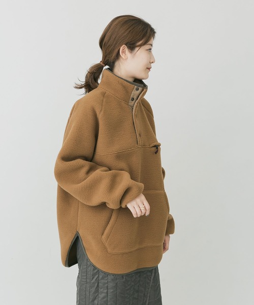 EKAL（エカル）の「『別注』GRAMICCI×EKAL　フリーススナッププルオーバー（その他トップス・メンズ・ブラック/ベージュ/オフホワイト・SMALL/MEDIUM/LARGE）」の11枚目の写真