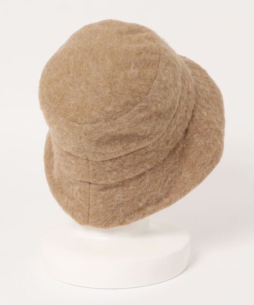 Omekashi（オメカシ）の「シャギーバケット風ハット（キャップ・レディース・ブラック/キャメル・FREE）」の3枚目の写真