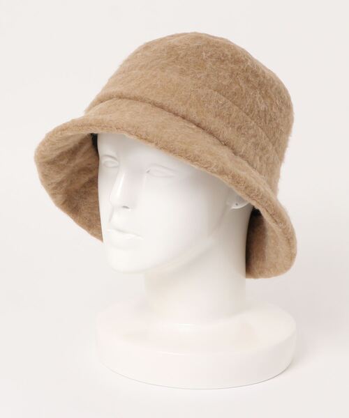 Omekashi（オメカシ）の「シャギーバケット風ハット（キャップ・レディース・ブラック/キャメル・FREE）」の4枚目の写真