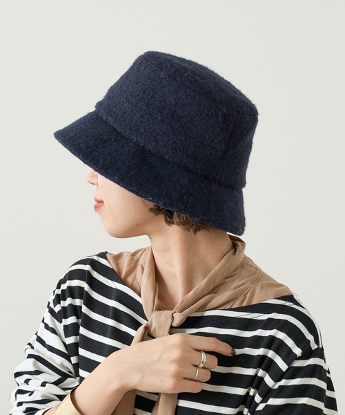 Omekashi（オメカシ）の「シャギーバケット風ハット（キャップ・レディース・ブラック/キャメル・FREE）」の8枚目の写真