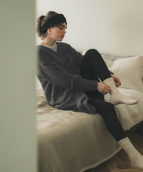 coca(coca)(コカ)の「\\新色登場//ふあふあヤク風ニットカーディガン(カーディガン/ボレロ・レディース・ライトグレー/ブラウン/カーキ/チャコールグレー・SHORT/LONG/ONE SIZE)」の10枚目の写真